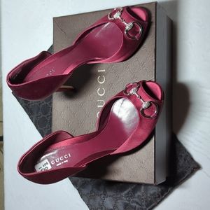 Gucci D'Orsay Horsebit Swarovski heels